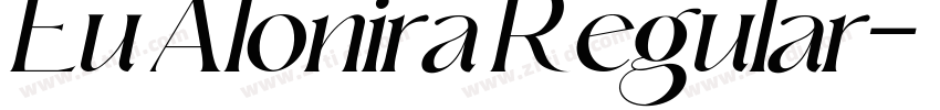 Eu Alonira Regular字体转换